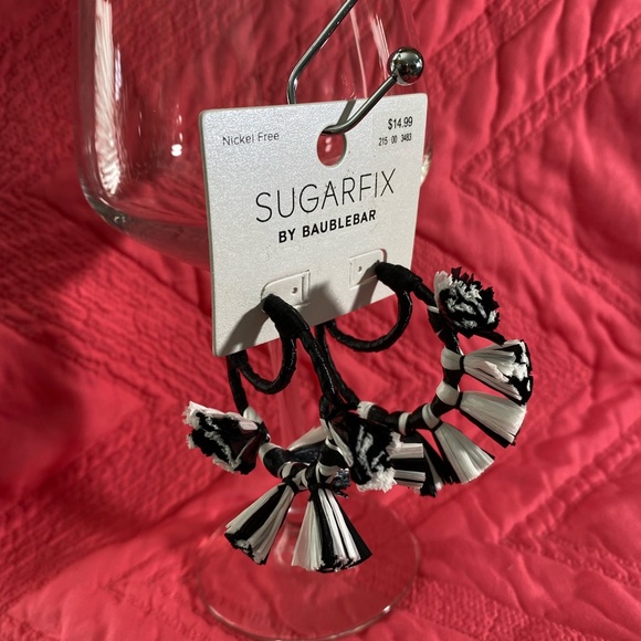 NWT Sugar fix by baublebar nickel free earrings, black and white - Picture 3 of 6